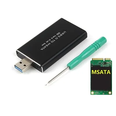 MSATA To USB 5Gbps USB 3.0 To MSATA SSD Enclosure USB3.0 To MSATA Case Hard Disk • $8