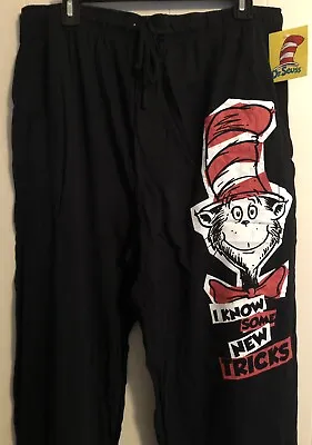 Dr. Seuss The Cat In The Hat Pajama Pants Mens Size Large Birthday Gift New • $18.99