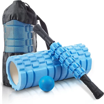 $43.99 • Buy NUKVRYY Foam Roller Set 4 In 1 Massage Roller With Yoga Foam Roller, Muscle Roll