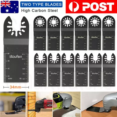 10pcs Oscillating Multi Tool Saw Blades 34mm Cutter For Makita Milwaukee Bosch • $10.99