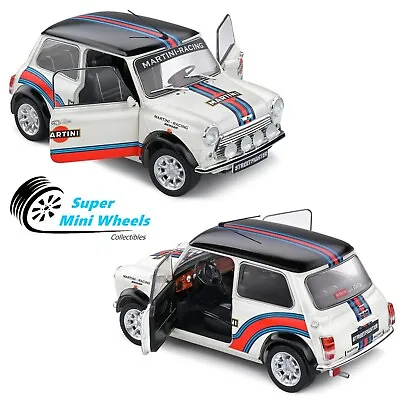 Solido 1:18 1997 Mini Cooper Sport Martini Racing White - Diescast - S1800610 • $54.99