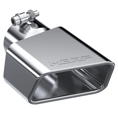 MBRP T5119 Stainless Steel Angled Rectangular 4 Inch Universal Fit Exhaust Tip • $74.09