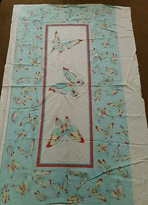 MONARCH BUTTERFLY DUALSTAR  FLUTTERBY  FABRIC CUT OUT TABLE RUNNER 60  X 34  • $9.99