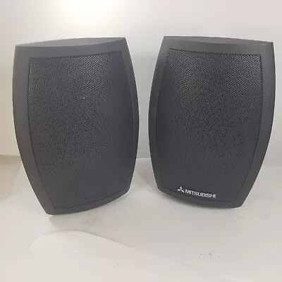 Set Of 2 FRONT Mitsubishi 60 Watt Surround Sound Speakers M-FR100 • $44.99