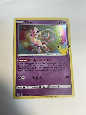 2021 Pokémon Mew 11/25 Celebrations 25th Anniversary Holo • $1
