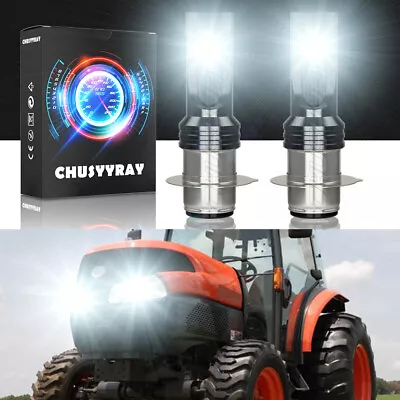 2 Super LED Light Bulbs For Kubota L-Series L2600 L2800 L2900 Tractor Headlamp • $18.99