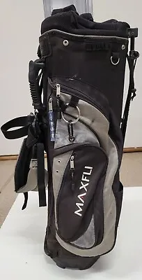 MAXFLI Stand/Carry Golf Bag With 7-way Dividers Dual Strap 5 Zip Pockets • $39.95