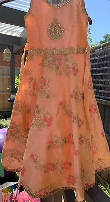 Girls 22 Size Indian Dress - Long Frock Ages 3-4 Years • $50