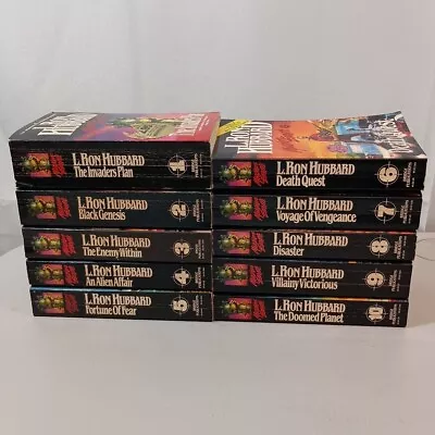 L Ron Hubbard Complete Set Mission Earth Sci-Fi Series Bridge First PB Edition • $49.95