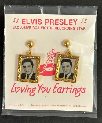 Elvis Presley ~ Earrings Dated 1956 Sealed • $399