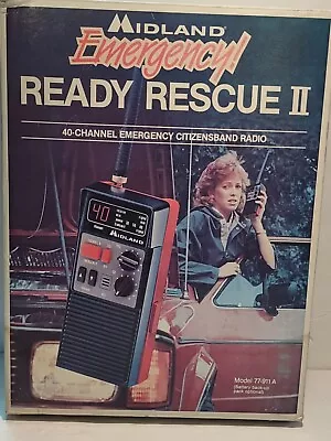 Vintage Midland Emergency Ready Rescue II 40 Channel CB Radio Model 77-911A • $49.95