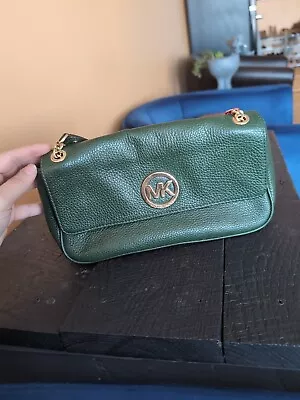 Green Michael Kors Handbag Used • $50