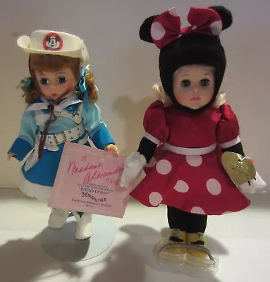 Madame Alexander Mouseketeer & Vogue Ginny Minnie Mouse Dolls • $60