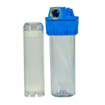 £21.99 • Buy 10  Clear Filter Housing + DI Resin Insert For Reverse Osmosis Window Cleaning