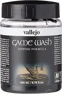 Vallejo Model Color 200 Ml Washes - Black 200 (Pack Of 1)  • £8.99