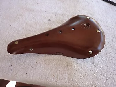 Brown Leather Saddle Bicycle Brooks Type • $44