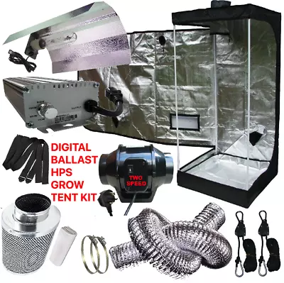£84 • Buy Indoor Grow Tent Kit HPS Light Carbon Filter Hydroponics System 60*60, 80*80