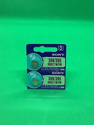 2 X Sony SR927SW 399 LR927 AG7 SR57 395 1.55V Silver Oxide Watch Battery  Exp 26 • £2.69