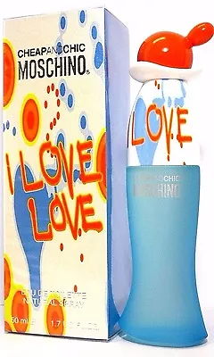 MOSCHINO CHEAP&CHIC I LOVE LOVE Eau De Toilette Spray 1.7 Oz / 50 Ml BRAND NEW! • $28.99