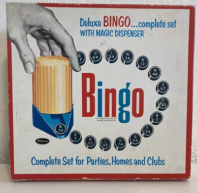 VINTAGE BINGO GAME WHITMAN 1957 With Magic Dispenser~USA • $25