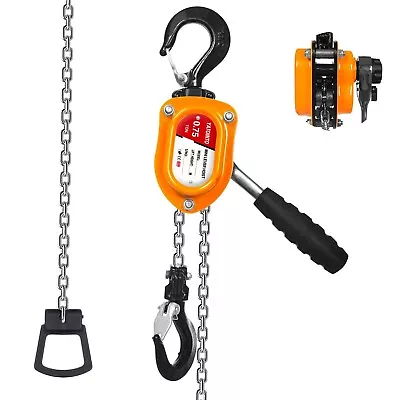 Mini Chain Hoist 3/4 Ton 1650Lb Lever Chain Hoist 10Ft 3M Lever Hoist • $86.09