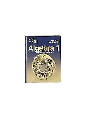 $19.95 • Buy BIG IDEAS MATH Algebra 1 By HOUGHTON MIFFLIN HARCOURT