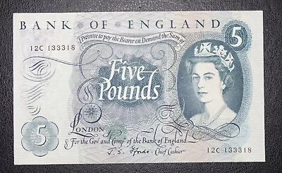 £5 Pound Bank Of England Fforde * 1967 * -{ 12C }- B314 • £9.99