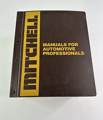 Mitchell Estimating Guide 1986 Emission Control Domestic Cars Volume 3 • $28