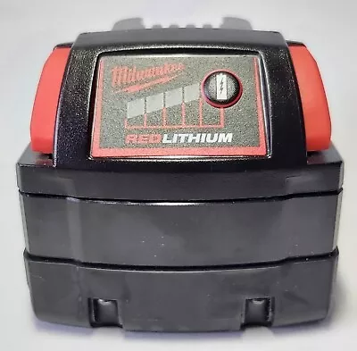 Milwaukee M18B5 M18 5.0Ah 18v Li-Ion Battery. Red Lithium. Brand New.  • £68.89