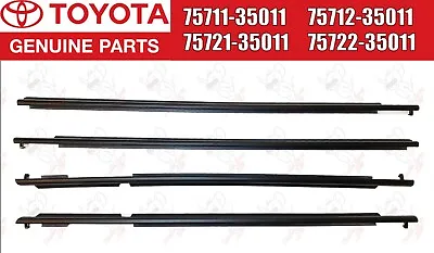 TOYOTA Genuine 4Runner 10-21 Door Belt Molding Weatherstrip Front & Rear 4set • $129.98