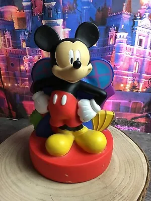 Vintage Disney Plastic Mickey Mouse Piggy Bank =preowned  • $7.77