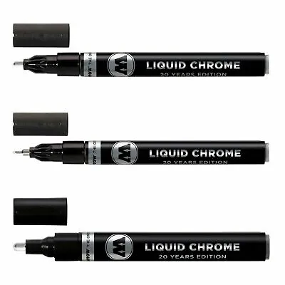 Molotow Liquid Chrome Marker - 1mm  2mm And  4mm Set • $39