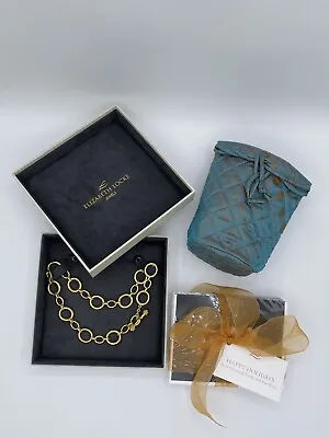 Elizabeth Locke Large Gold Flat Link 'Ravello' Necklace Toggle And Ring Close • $14000