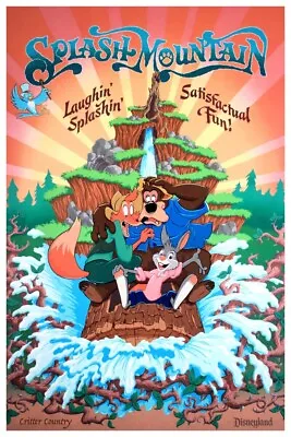 Disneyland Splash Mountain - Collector Poster - Buy Any 2 Get Any 1 Free!! • $11.75