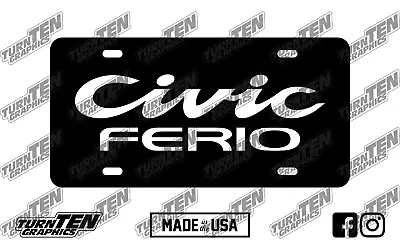 Honda Civic Ferio 1992-1995 JDM EG9 Vanity License Plate • $20