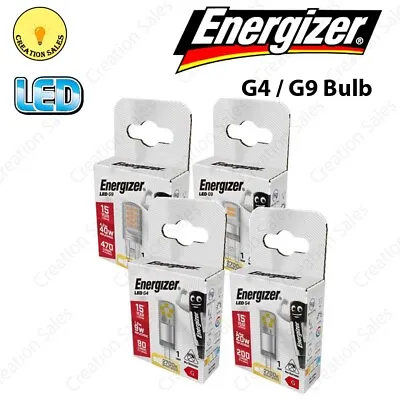 Energizer G4 G9 9W 20W 40W LED Bulb Warm White Capsule Light Energy Saving Lamp • £33.99