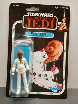 Kenner Vintage Style Elvis Ackbar Novelty Figurine From Star Wars.  Custom Made. • $22