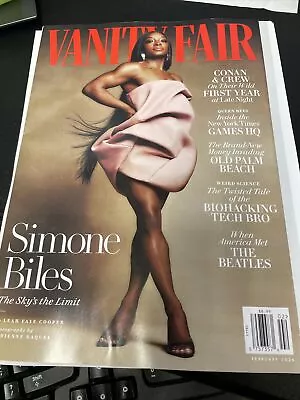 Vanity Fair Magazine February 2024 Simone Biles  Conan & Crew • $1.99