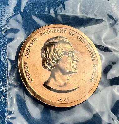 🔥 The Official Medals Of America's Presidents Andrew Johnson Bronze Token • $14.95