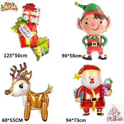 £3.85 • Buy Christmas Party Large ElF Reindeer Supershape Air Fill Foil Balloon Decorations