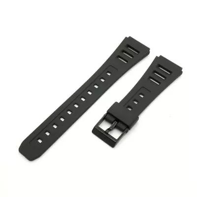 Genuine Casio Black Rubber Watch Band Strap W-71-1V W-72-1V W-84-8V W-86-1V W-86 • $26.13