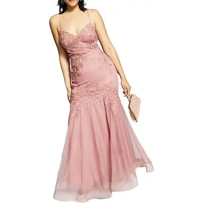 Blondie Nites Womens Embellished Mermaid Evening Dress Gown Juniors BHFO 5359 • $43.99