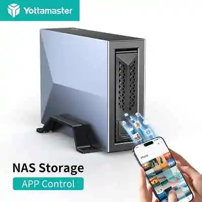 Yottamaster 2.5  3.5  Network Attached Storage NAS Enclosure Private Cloud 20TB • £82.99