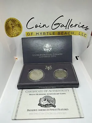 2pc Set Of 1991 Mount Rushmore Anniversary Coins • $49.95