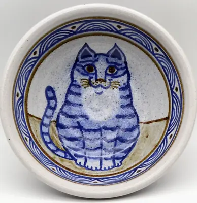 $24.40 • Buy Studio Fine Art Pottery Handmade Signed Jane Moore Cat Kitty Collectable Bowl 8 