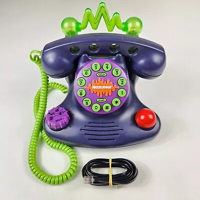 VTG Nickelodeon Talk Blaster Land Line Telephone Retro Lights Sounds 1997 Works • $59.99