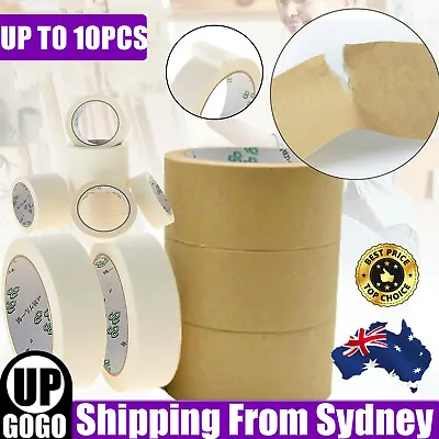 Kraft Brown Paper Masking Tape Picture Framing Packing Tape Craft Self Adhesive • $29.18