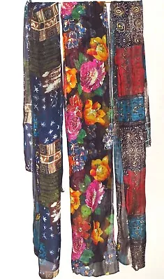 Women's Scarves Rayon Assort'd Styles Floral  Abstract 3-Pack Or Separate 10x60 • $9