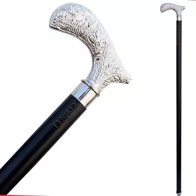 Nautical Brass Designer Handle Black Walking Stick Cane For Adult Man Woemn Gift • $33.16