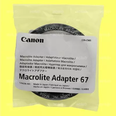 Canon Macrolite Adapter Ring 67 DN For MR-14EX MR-14EX II MT-24EX MT-26EX-RT • $48